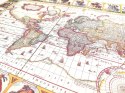 Historyczna Mapa Świata Piscator 1652 r. - wymiary 56 x 45 cm - M1652