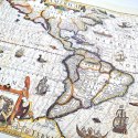 Mapa Ameryki 1628r. - J. Hondius Reprint - M1628