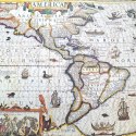 Mapa Ameryki 1628r. - J. Hondius Reprint - M1628