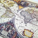 Mapa świata 1630r. - J.Hondius reprint - M1630 - Prezent dla historyka