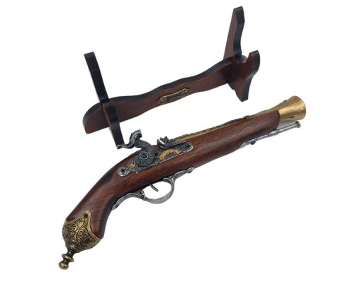 Pistolet kapiszonowy na Stojaku - Replika XVIII wiek - 154S
