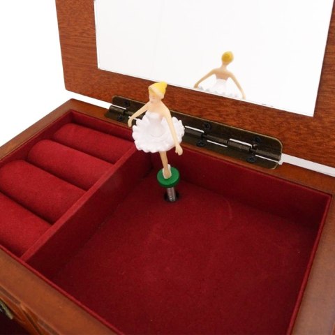 Pozytywka Drewniana - Szkatułka z Lusterkiem - 16053