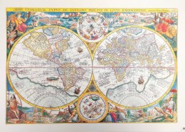 Stara Mapa Świata - Orbis Terrarum reprint - P. Plancius, 1594 r. M1594