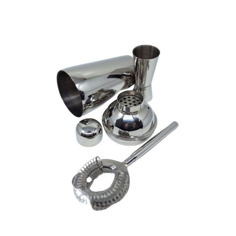 Zestaw Barmański- 3 elementy Shaker Jiger Strainer - BS48171