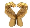 Złota Figurka Dekoracyjna Glamour - Serce z Dłoni - 44190FJ