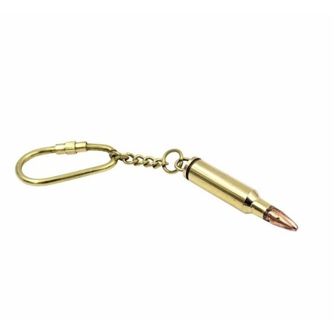 Brelok do Kluczy Nabój Pocisk w Eleganckim Pudełku - Militarny Upominek - KRT18A