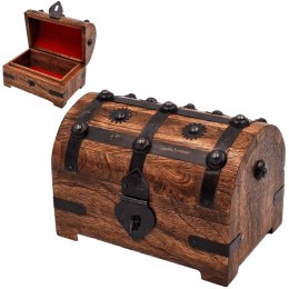 Drewniane pudełko na prezent - Skrzynia na skarby - DNU-016A