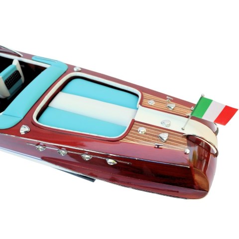 Ekskluzywny model motorówki Reeva Aquarama 87cm - wielki, drewniany model klasycznej, włoskiej łodzi motorowej - 4P-90