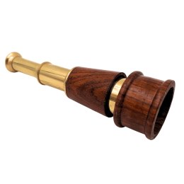 Lunetka Retro Mosiężno-Drewniana - HT021