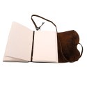 Notes Skórzany Retro z Kluczykiem i Paskiem 200 stron 18 x 13 cm - AH02