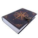Notes Skórzany Róża Wiatrów Retro - Prezent dla żeglarza - AH09