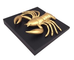 Rak - złota figurka dekoracyjna - CAN2