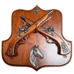 Repliki 2 Pistoletów skałkowych na wieszaku - do powieszenia na ścianę TR-236