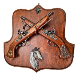 Repliki 2 Pistoletów skałkowych na wieszaku - do powieszenia na ścianę TR-236