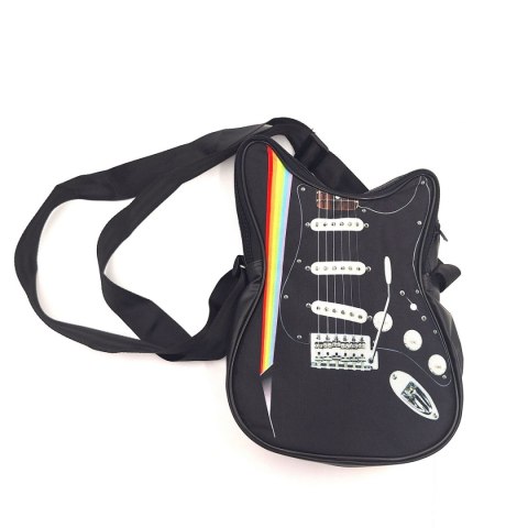 Torba na ramię w kształcie gitary - tęcza Pink Floyd - RBG-025