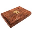 Zestaw 2 Talii Kart w Drewnianym Pudełku - Elegancki Prezent - Vintage - DNU-2791