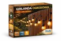 Girlanda Ogrodowa Świetlna 20M 20X Żarówka LED Sieciowa Wodoszczelna