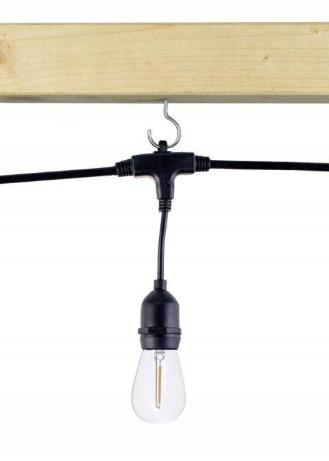 Girlanda Ogrodowa Świetlna 20M 20X Żarówka LED Sieciowa Wodoszczelna