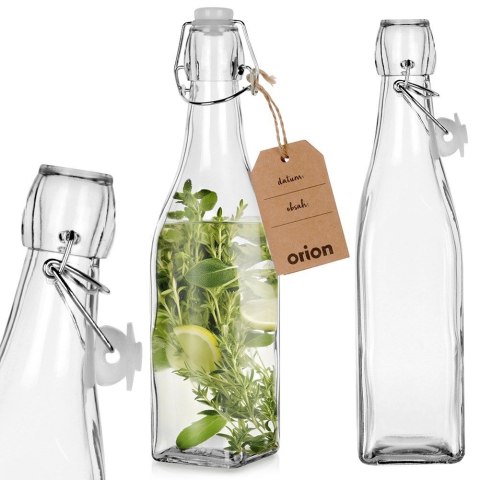 Butelka z klipsem szklana na nalewki wino bimber soki nalewkę 530 ml ORION 126400