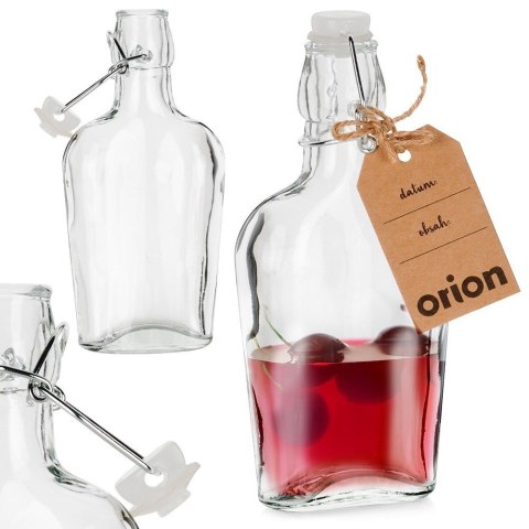 Butelka z klipsem szklana na nalewki wino bimber soki oliwę mała 180 ml ORION 124549