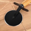 Deska do krojenia serwowania pizzy z nożem okrągła 30cm 2-ele drewniana EXCELLENT HOUSEWARE 279909