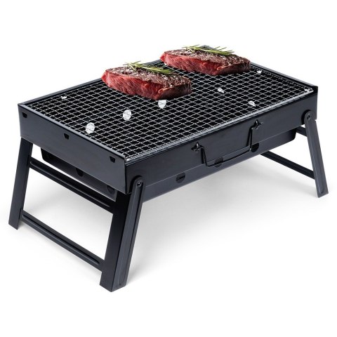 Grill węglowy składany walizka 43x29x22.5cm BBQ 489306