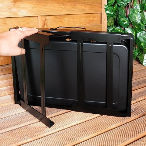 Grill węglowy składany walizka 43x29x22.5cm BBQ 489306