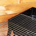 Grill węglowy składany walizka 43x29x22.5cm BBQ 489306