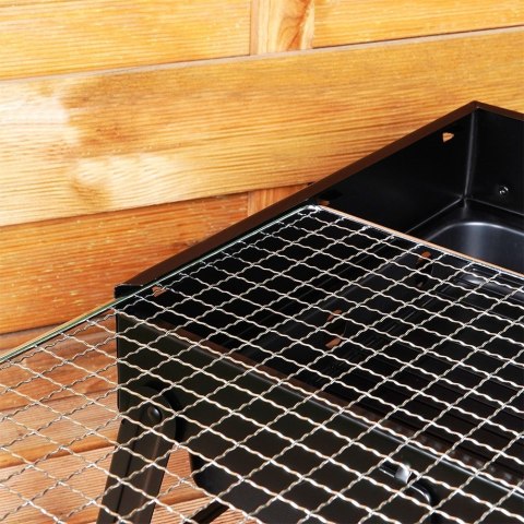 Grill węglowy składany walizka 43x29x22.5cm BBQ 489306