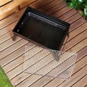 Grill węglowy składany walizka 43x29x22.5cm BBQ 489306