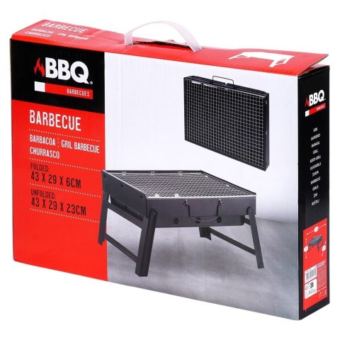 Grill węglowy składany walizka 43x29x22.5cm BBQ 489306