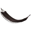 Hamak ogrodowy brązowy jednoosobowy 200x100cm brązowy PROGARDEN 911902-BR