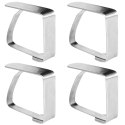 Klipsy do obrusu obrusa ceraty uchwyt stalowe 4 sztuki EXCELLENT HOUSEWARE 139165