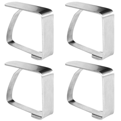 Klipsy do obrusu obrusa ceraty uchwyt stalowe 4 sztuki EXCELLENT HOUSEWARE 139165