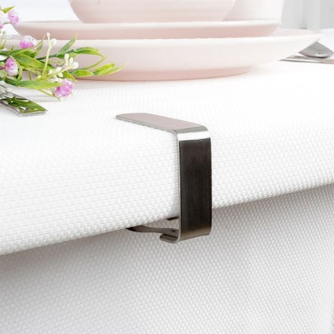 Klipsy do obrusu obrusa ceraty uchwyt stalowe 4 sztuki EXCELLENT HOUSEWARE 139165