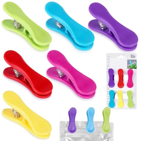 Klipsy do zamykania torebek przypraw na torebki 6 sztuk EXCELLENT HOUSEWARE 142502