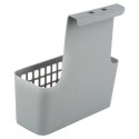 Koszyk na drzwi do kuchni łazienki szafki na gąbki kuchenne plastikowy szary 23.5x10x24cm EXCELLENT HOUSEWARE 810105-S