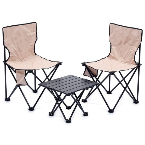 Krzesła turystyczne ze stolikiem 3 ele. REDCLIFFS 489336