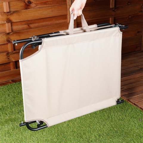 Leżak ogrodowy rozkładany beżowy REDCLIFFS 489337