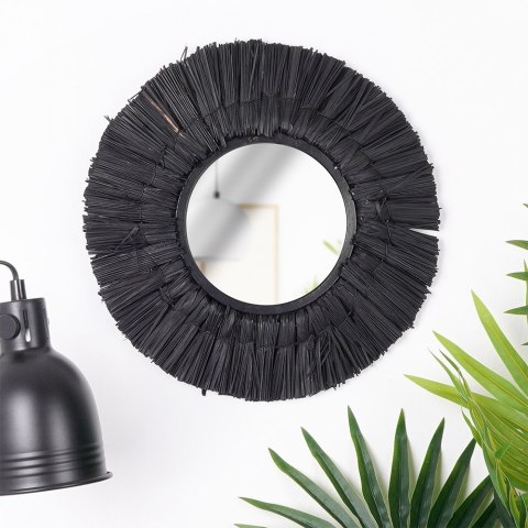 Lustro ścienne na ścianę czarne okrągłe 32cm HOME STYLING COLLECTION 569755