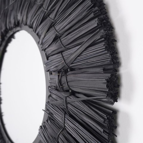 Lustro ścienne na ścianę czarne okrągłe 32cm HOME STYLING COLLECTION 569755