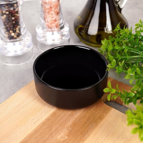 Miseczka ceramiczna na oliwki orzeszki sos dip czarna 9cm 150ml SIAKI COLLECTION 139628