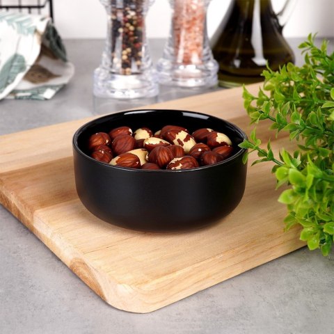 Miseczka ceramiczna na oliwki orzeszki sos dip czarna 9cm 150ml SIAKI COLLECTION 139628