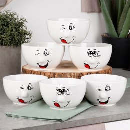 Miseczki ceramiczne buźki do serwowania 13.5cm 550ml 6 sztuk. SIAKI COLLECTION 139736