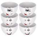 Miseczki ceramiczne buźki do serwowania 13.5cm 550ml 6 sztuk. SIAKI COLLECTION 139736