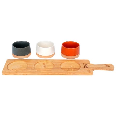 Miseczki na przekąski sos dip miski ceramiczne 48cm 4-ele EXCELLENT HOUSEWARE 139644