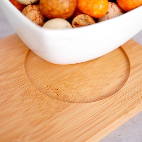 Miseczki na przekąski tapas porcelanowe białe 30cm 4-ele EXCELLENT HOUSEWARE 139212