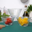 Miseczki szklane na przekąski miski 11.5cm 270ml 3 sztuki EXCELLENT HOUSEWARE 139612