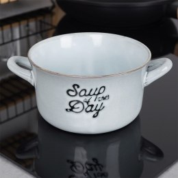 Miska do zupy na zupę bulionówka z uchem ceramiczna niebieska 600ml SIAKI COLLECTION 139011-N