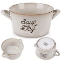 Miska do zupy na zupę bulionówka z uchem ceramiczna szara 600ml SIAKI COLLECTION 139011-S